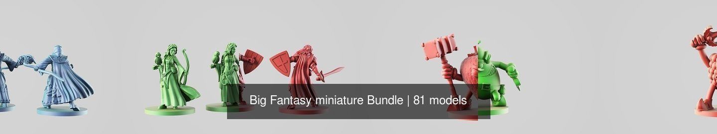 Big Fantasy miniature Bundle 3D Model Collection_126