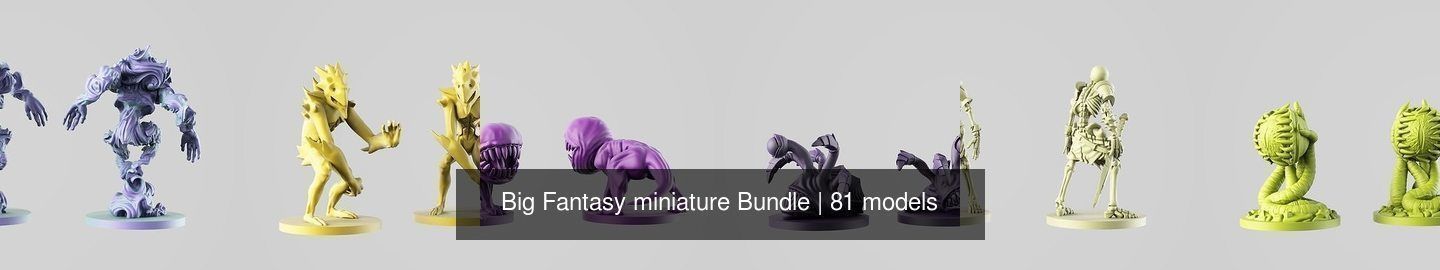 Big Fantasy miniature Bundle 3D Model Collection_222