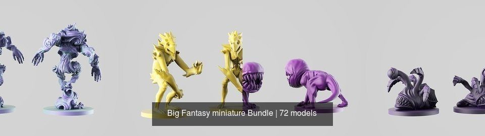 Big Fantasy miniature Bundle 3D Model Collection_188