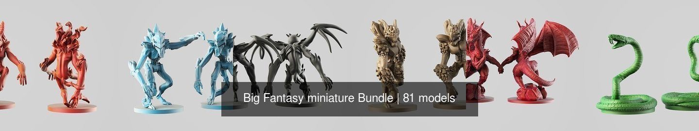 Big Fantasy miniature Bundle 3D Model Collection_221