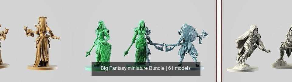 Big Fantasy miniature Bundle 3D Model Collection_204