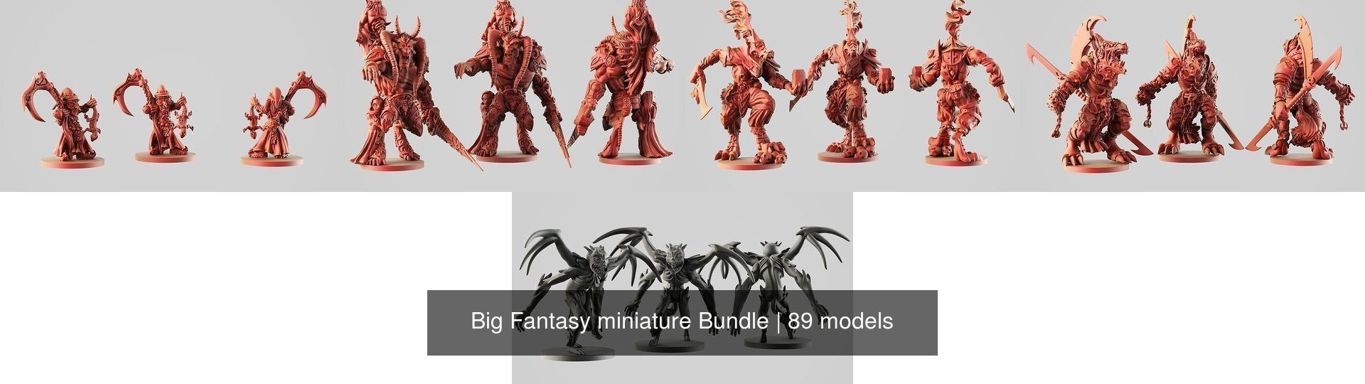 Big Fantasy miniature Bundle 3D Model Collection_211