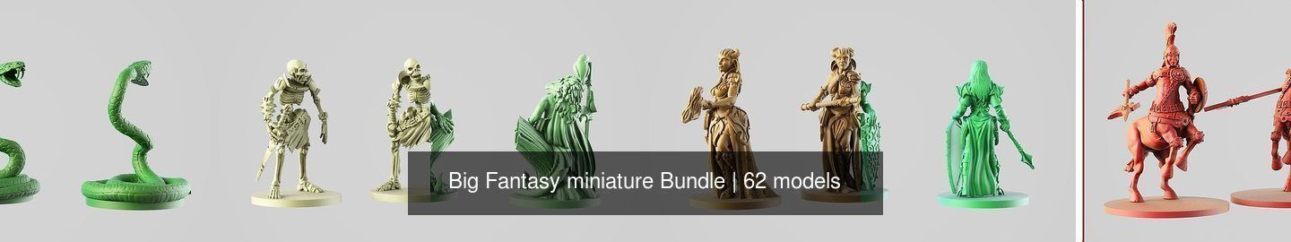 Big Fantasy miniature Bundle 3D Model Collection_196