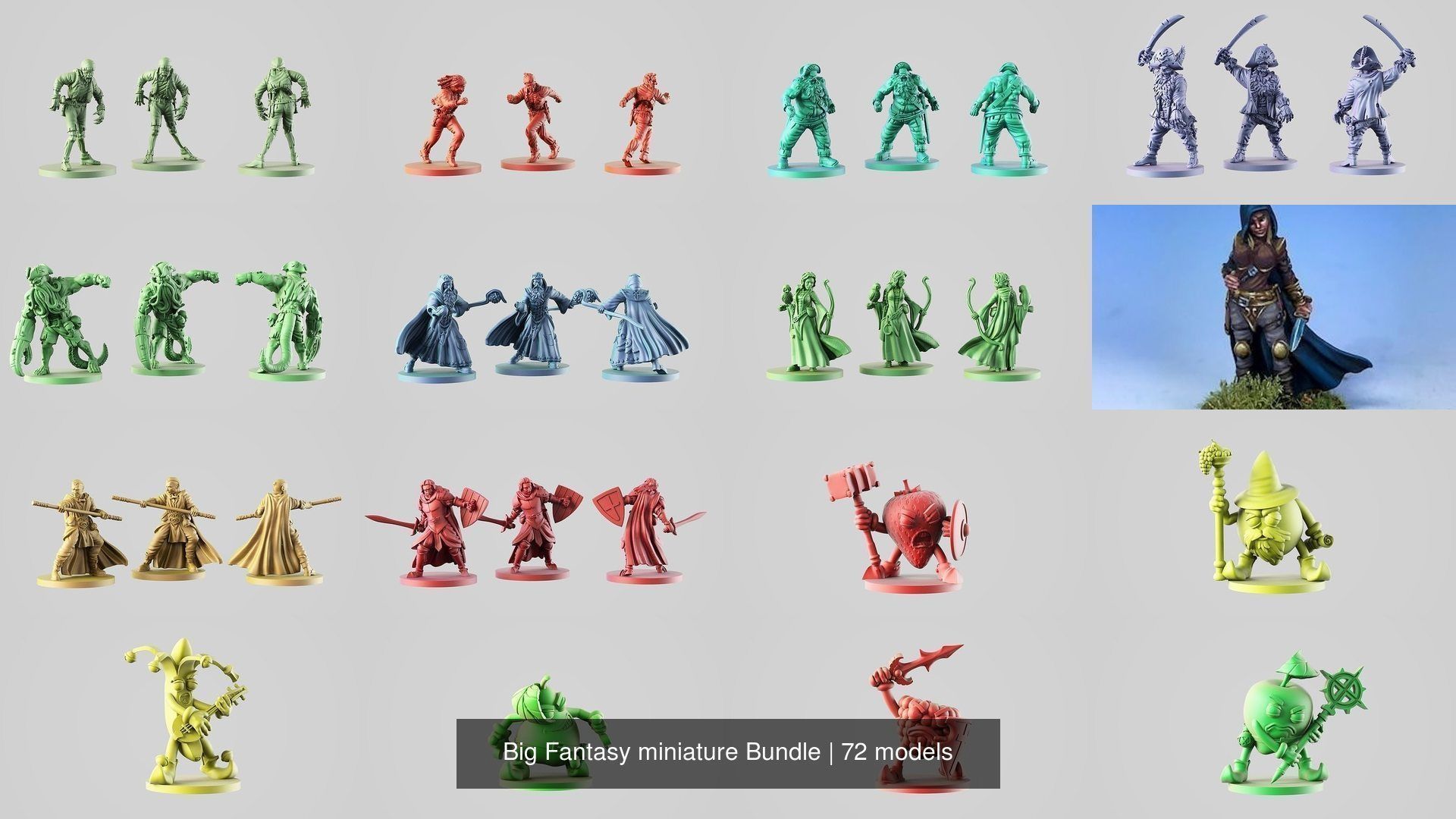 Big Fantasy miniature Bundle 3D Model Collection_88