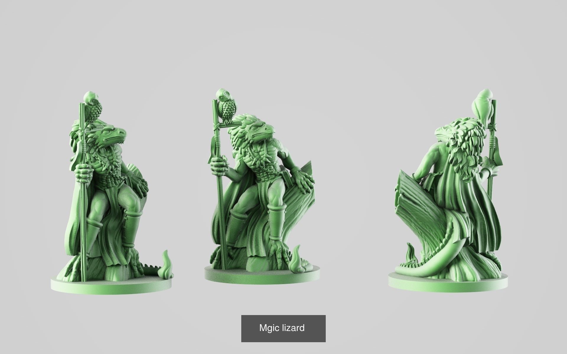 Big Fantasy miniature Bundle 3D Model Collection_350