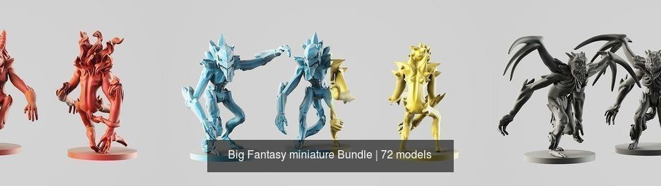 Big Fantasy miniature Bundle 3D Model Collection_184