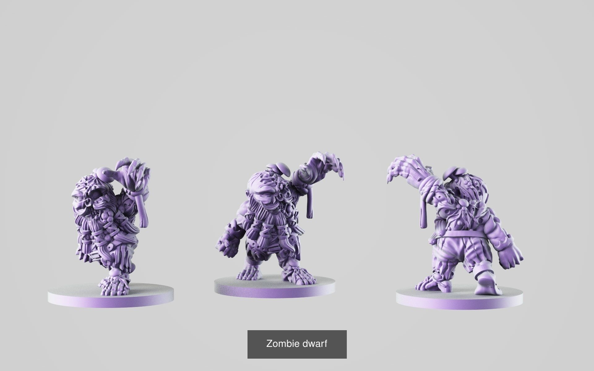 Big Fantasy miniature Bundle 3D Model Collection_349