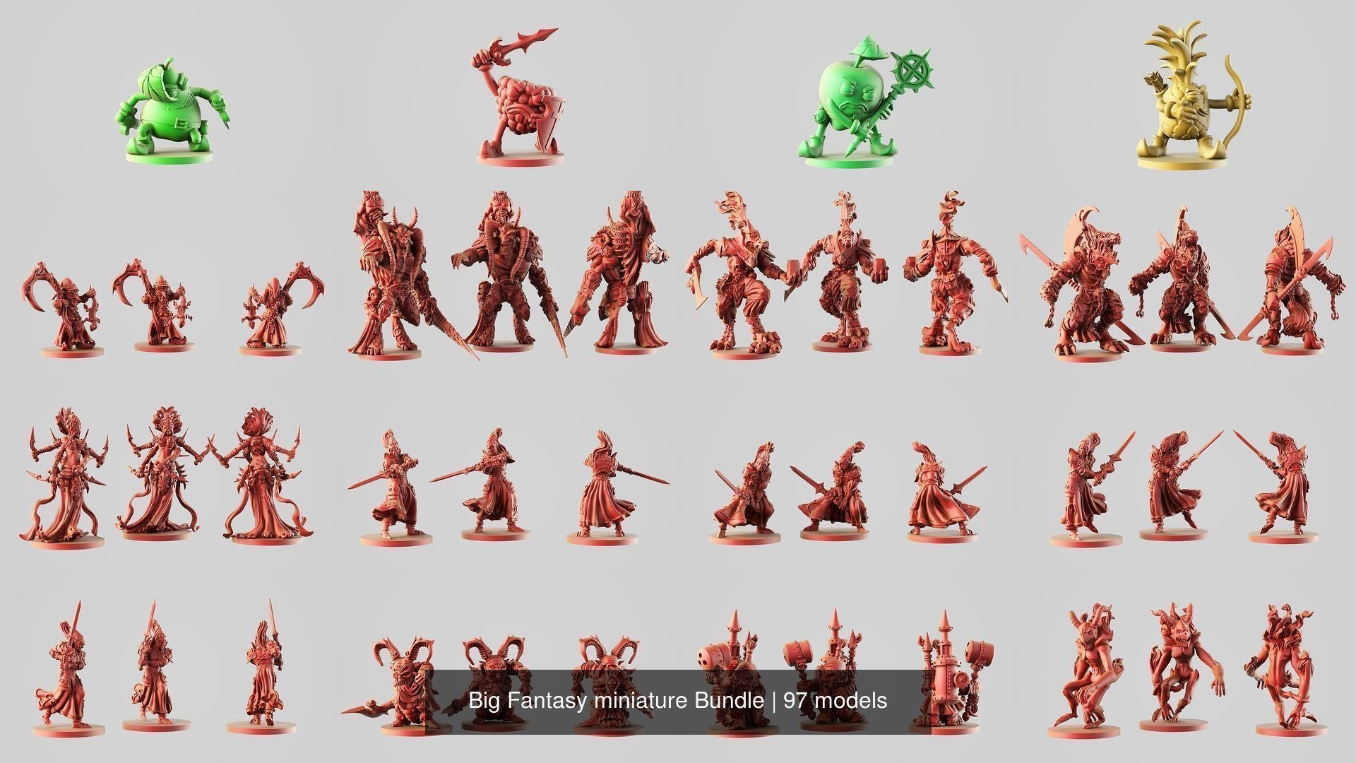 Big Fantasy miniature Bundle 3D Model Collection_207