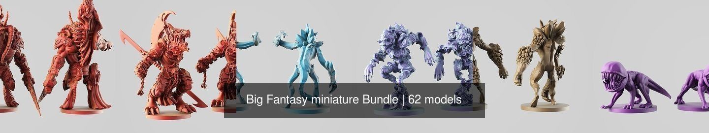Big Fantasy miniature Bundle 3D Model Collection_149