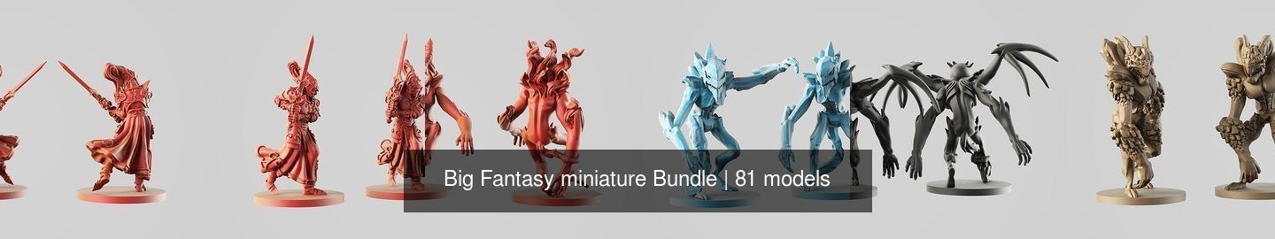 Big Fantasy miniature Bundle 3D Model Collection_218