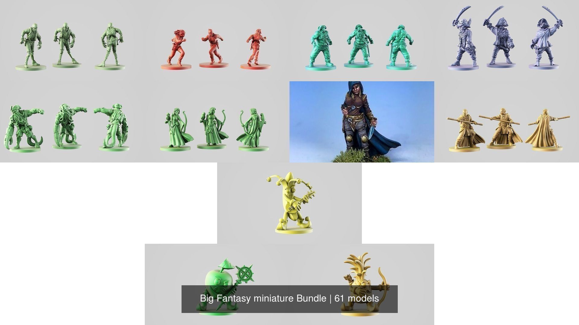 Big Fantasy miniature Bundle 3D Model Collection_101