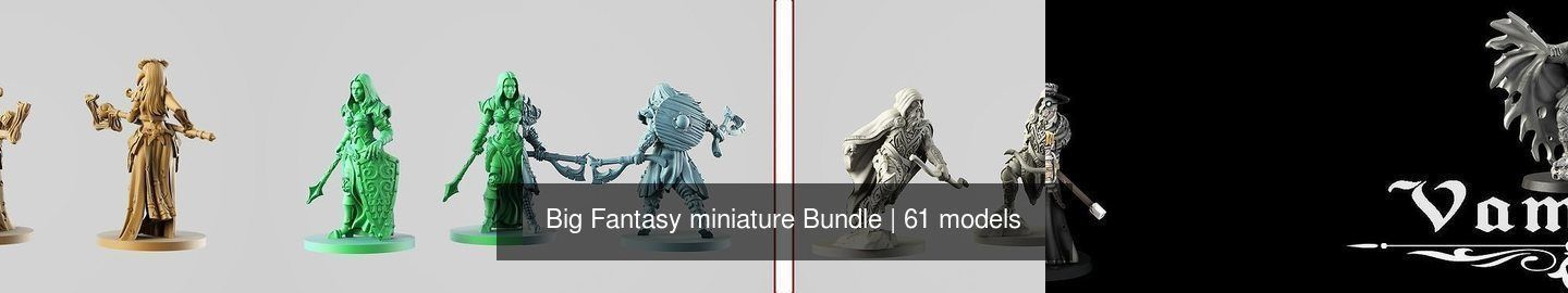 Big Fantasy miniature Bundle 3D Model Collection_203