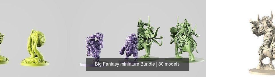 Big Fantasy miniature Bundle 3D Model Collection_262