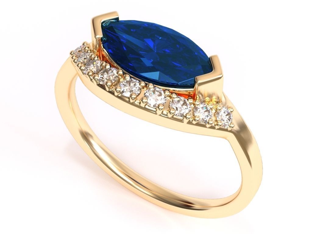 Gold Lace Wedding Ring  3D print model_1
