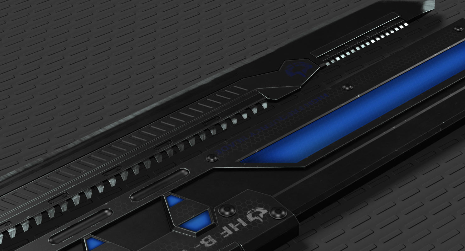 Sci Fi High Frequency Sword 3D model_9