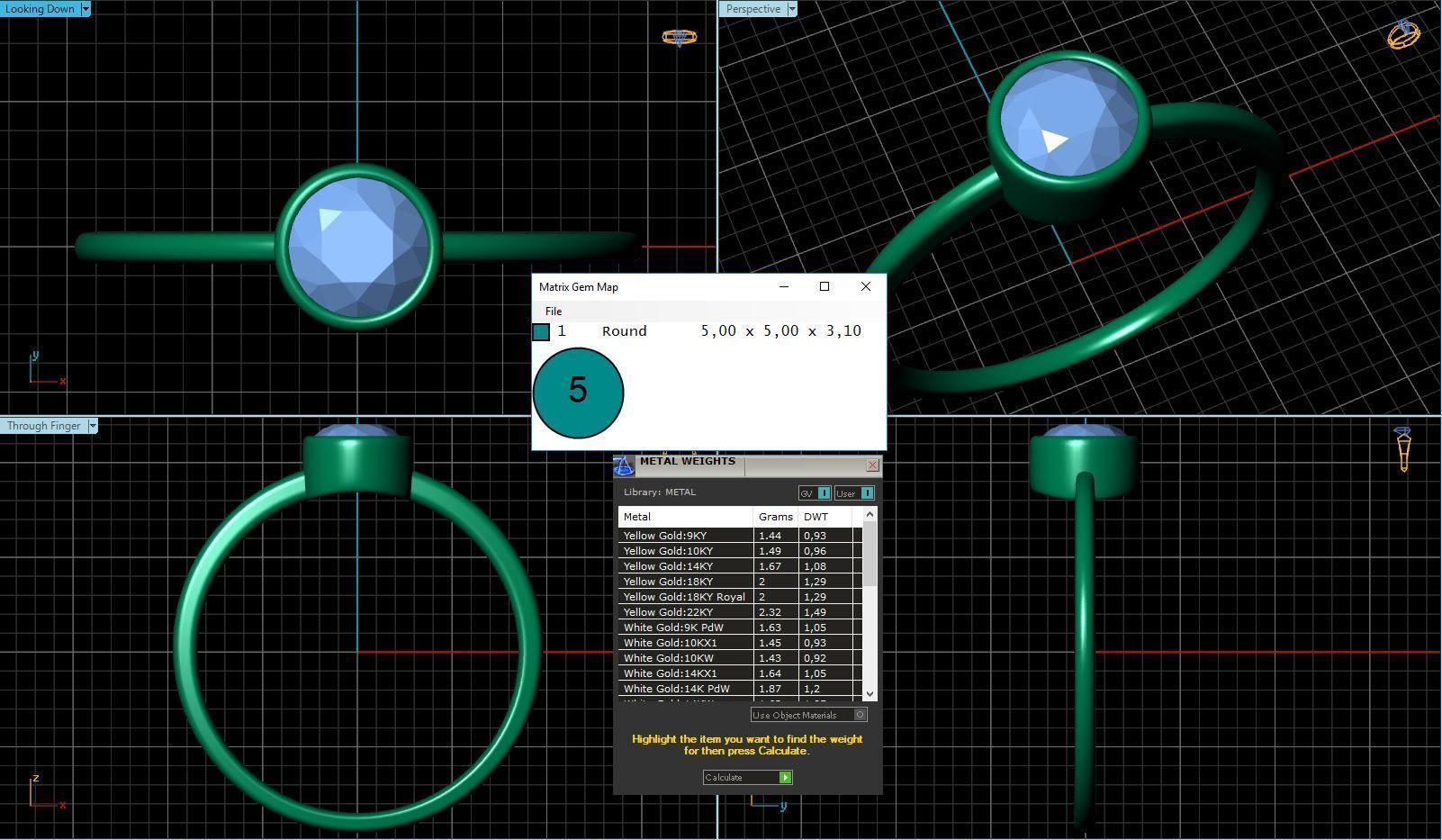 CURVED DIAMOND BAND RINGS 3D print model_3