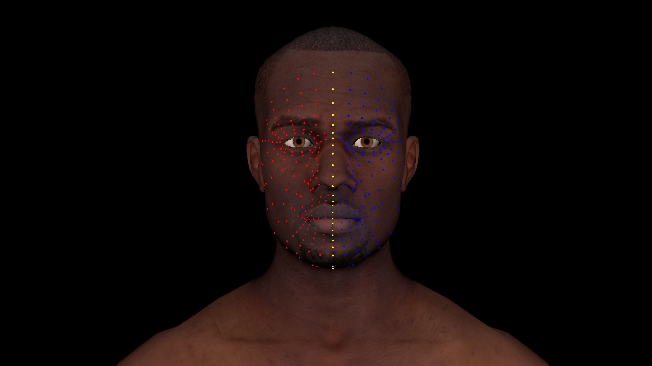 Cinematic Male 002 - Advanced Body Rig - Face Rig - GUI Low-poly 3D model_18