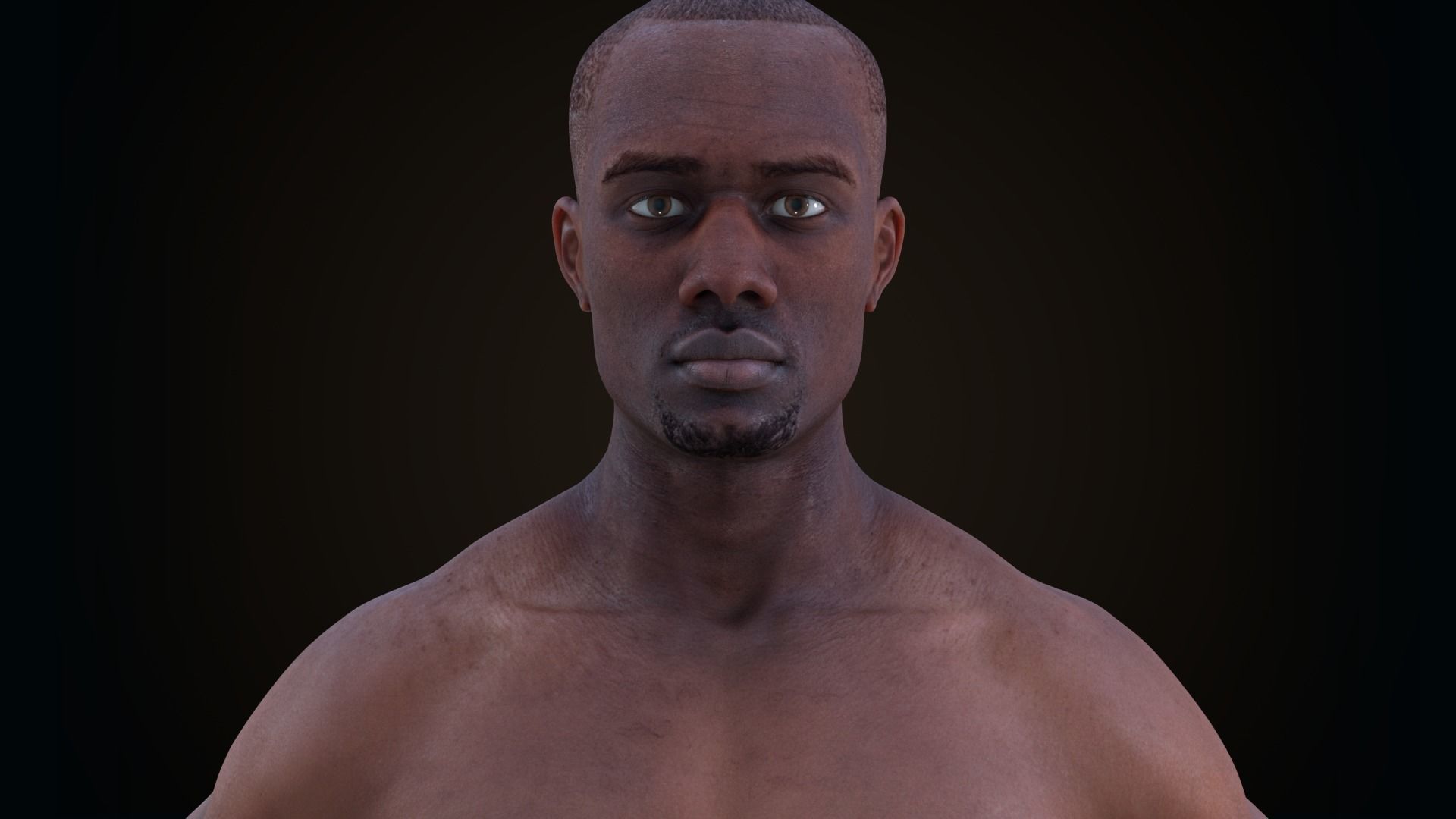 Cinematic Male 002 - Advanced Body Rig - Face Rig - GUI Low-poly 3D model_8