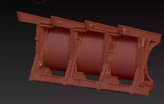 Deagostini millennium Falcon cargo bay missing wall detail 3D print model