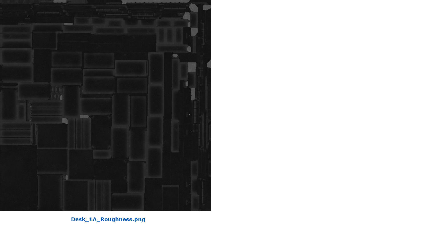 Desk 1A Low-poly 3D model_12