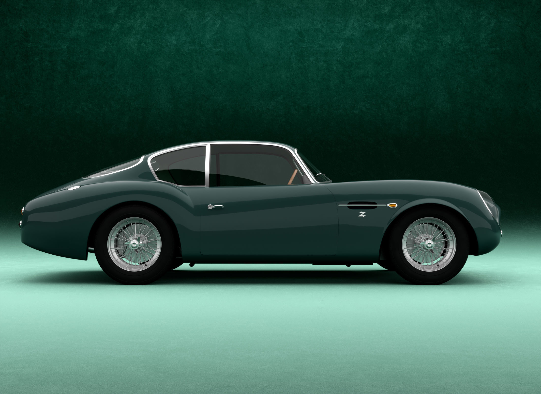 Aston Martin DB4GT Zagato 1960-1963 Free 3D model_4