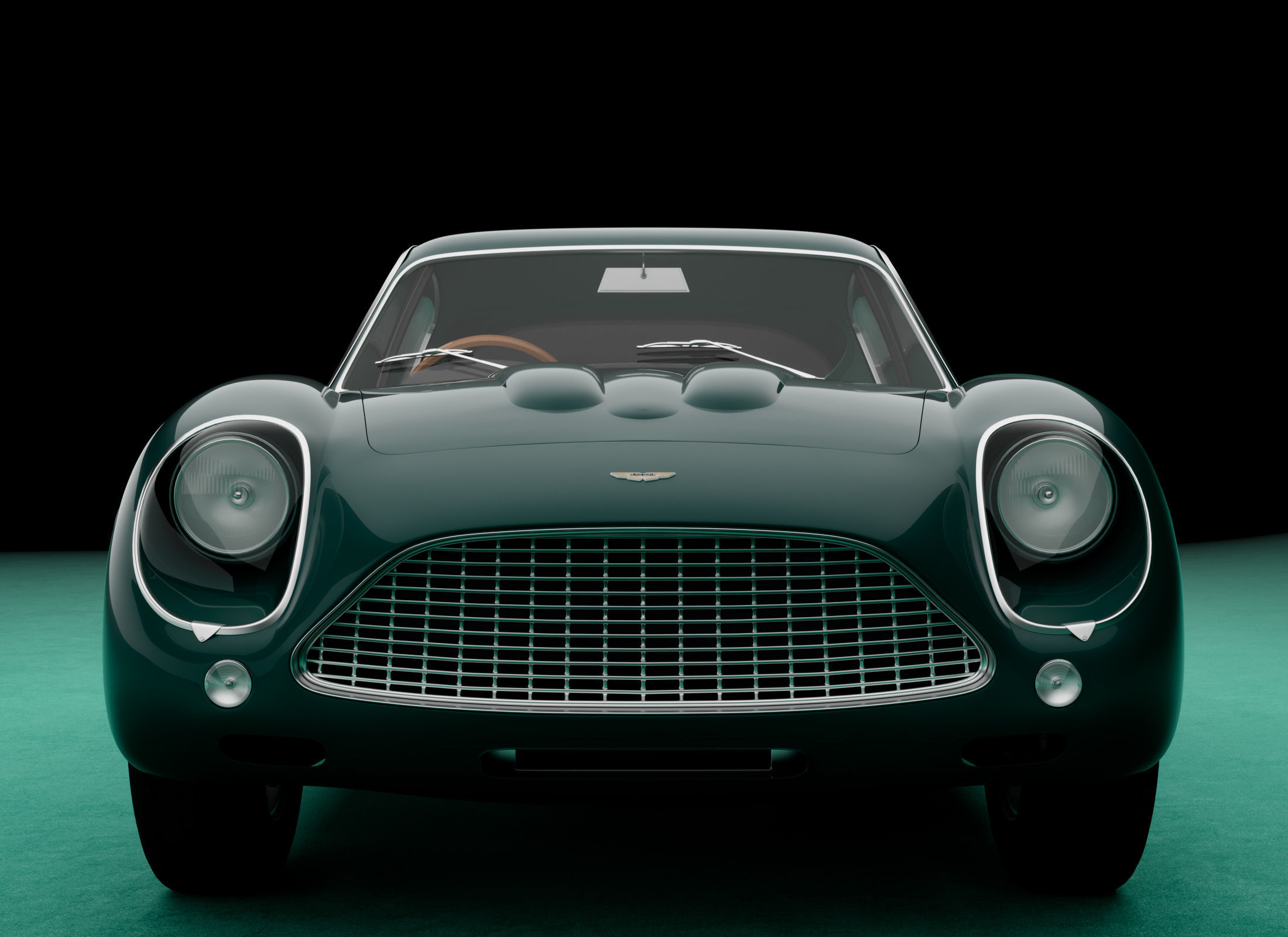 Aston Martin DB4GT Zagato 1960-1963 Free 3D model_3