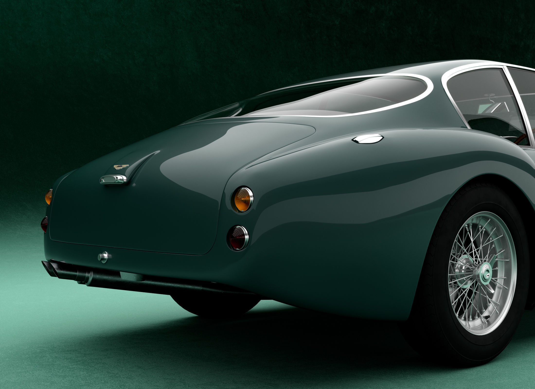 Aston Martin DB4GT Zagato 1960-1963 Free 3D model_1