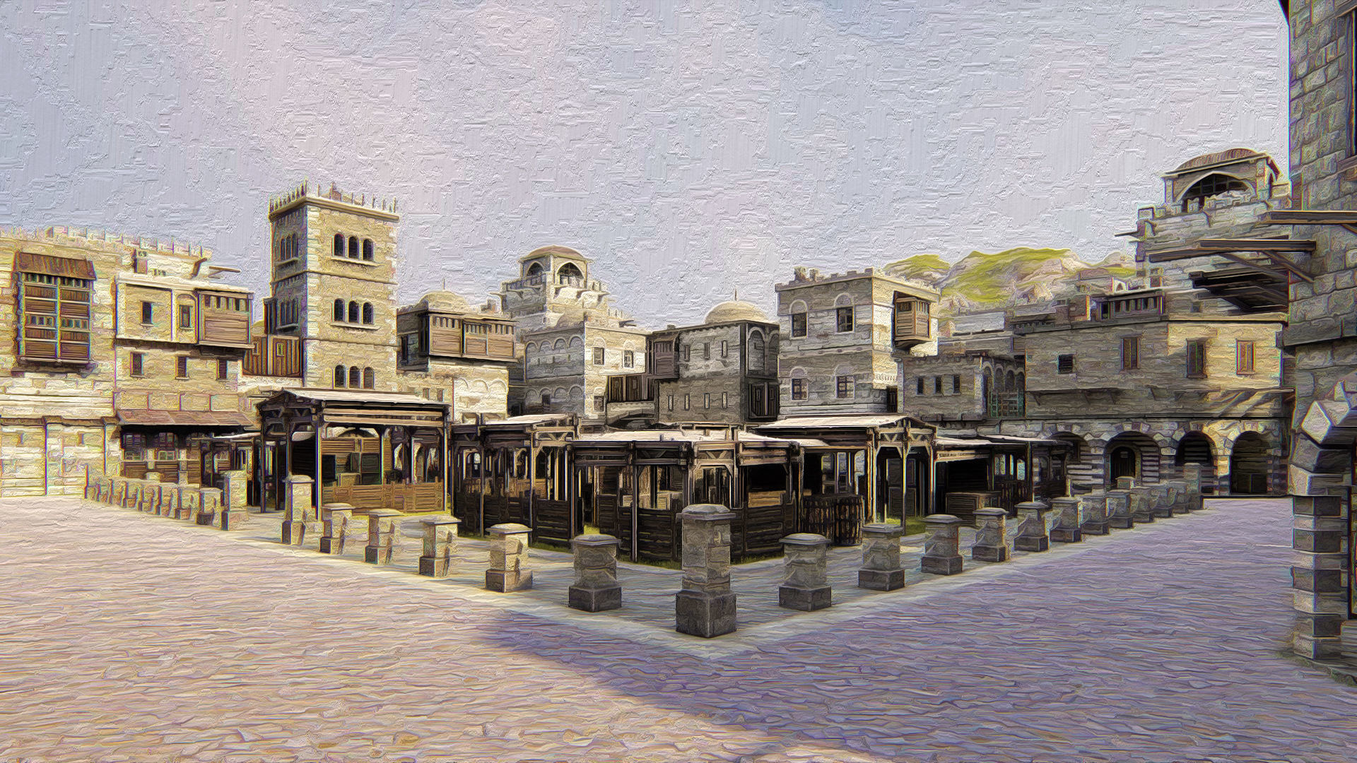 Medieval City 3D model_2