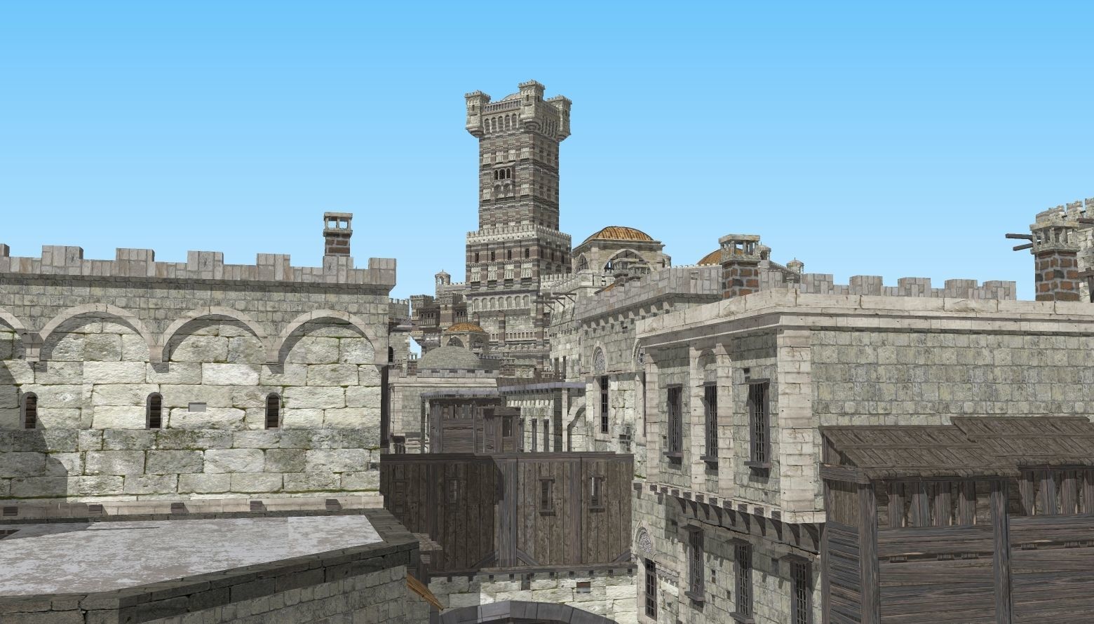 Medieval City 3D model_11