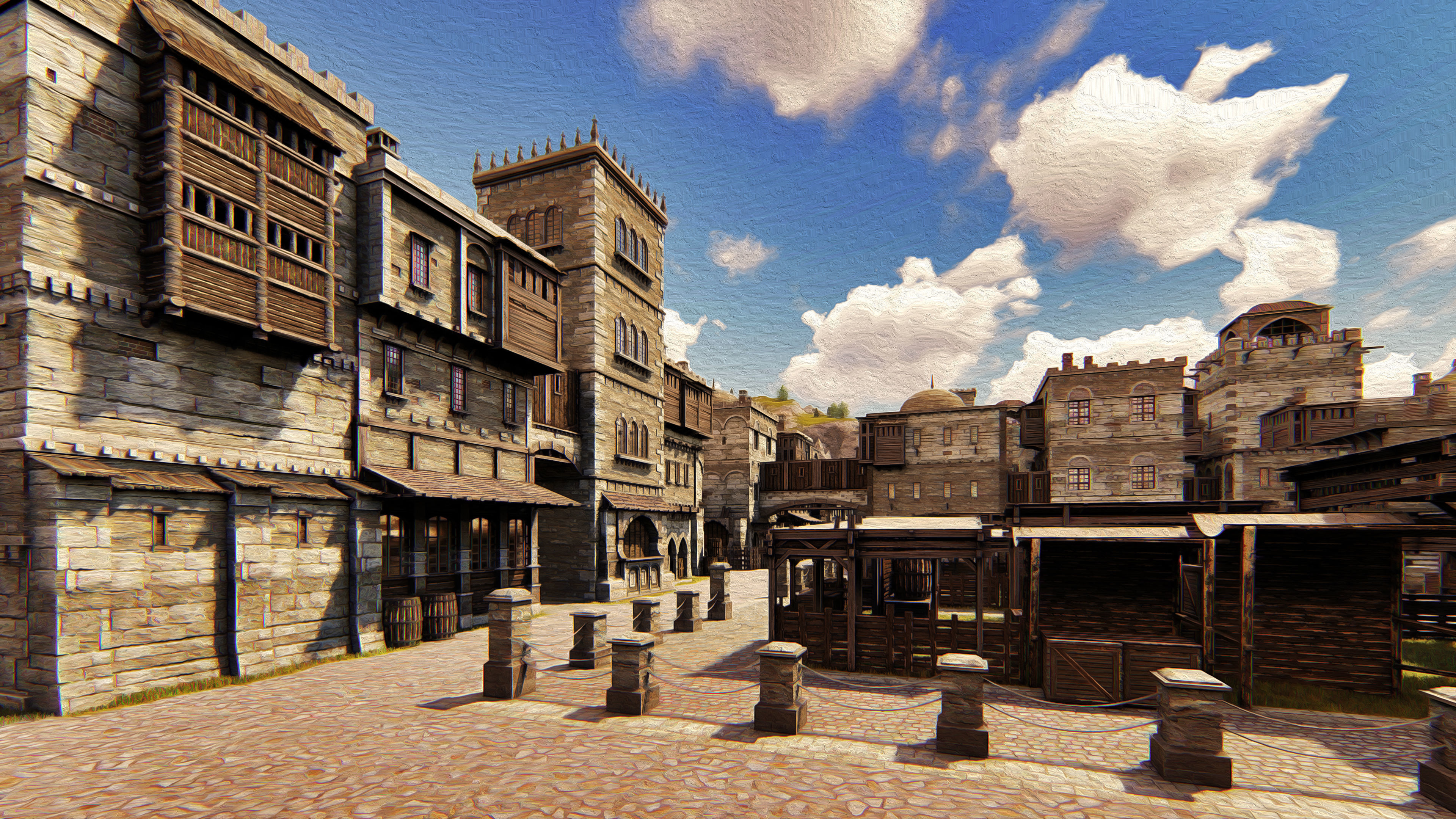 Medieval City 3D model_5