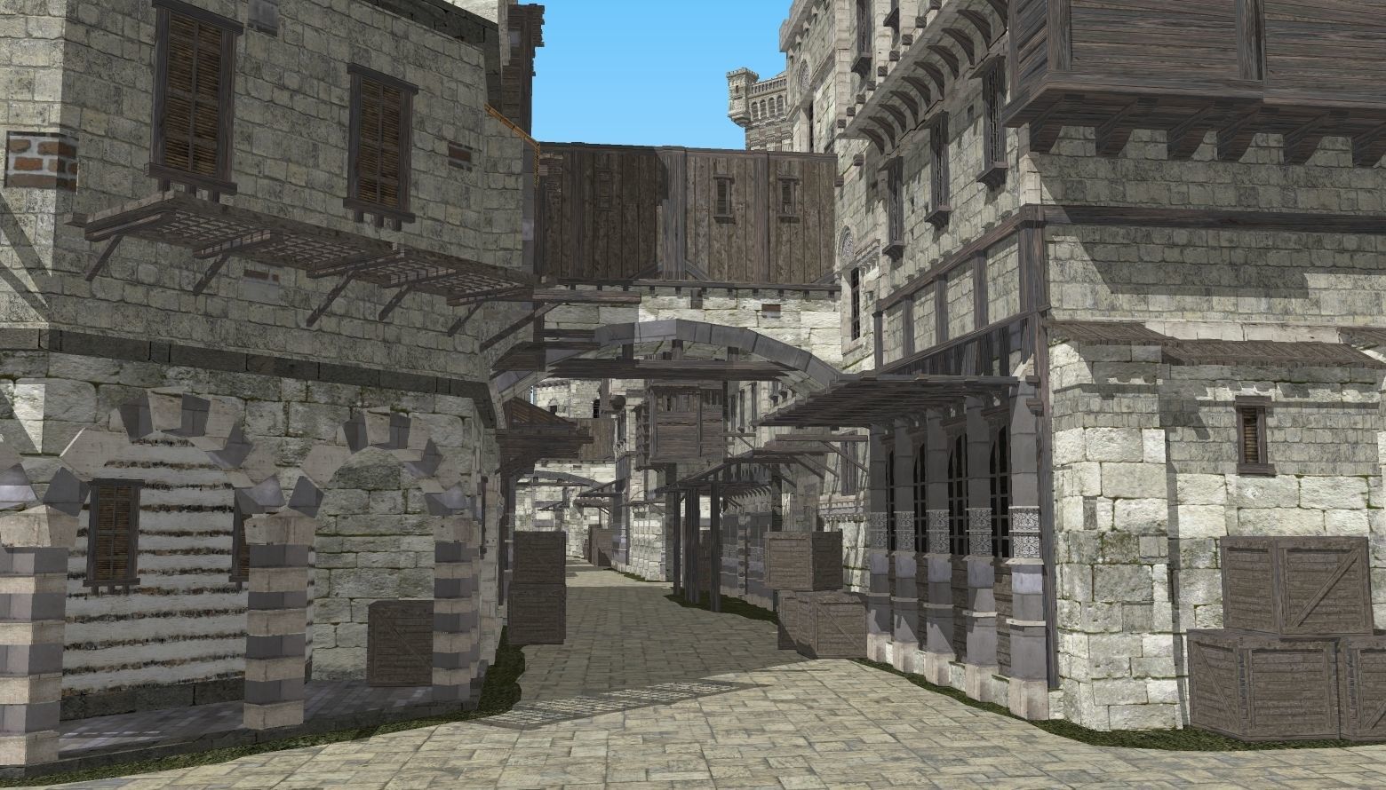 Medieval City 3D model_17