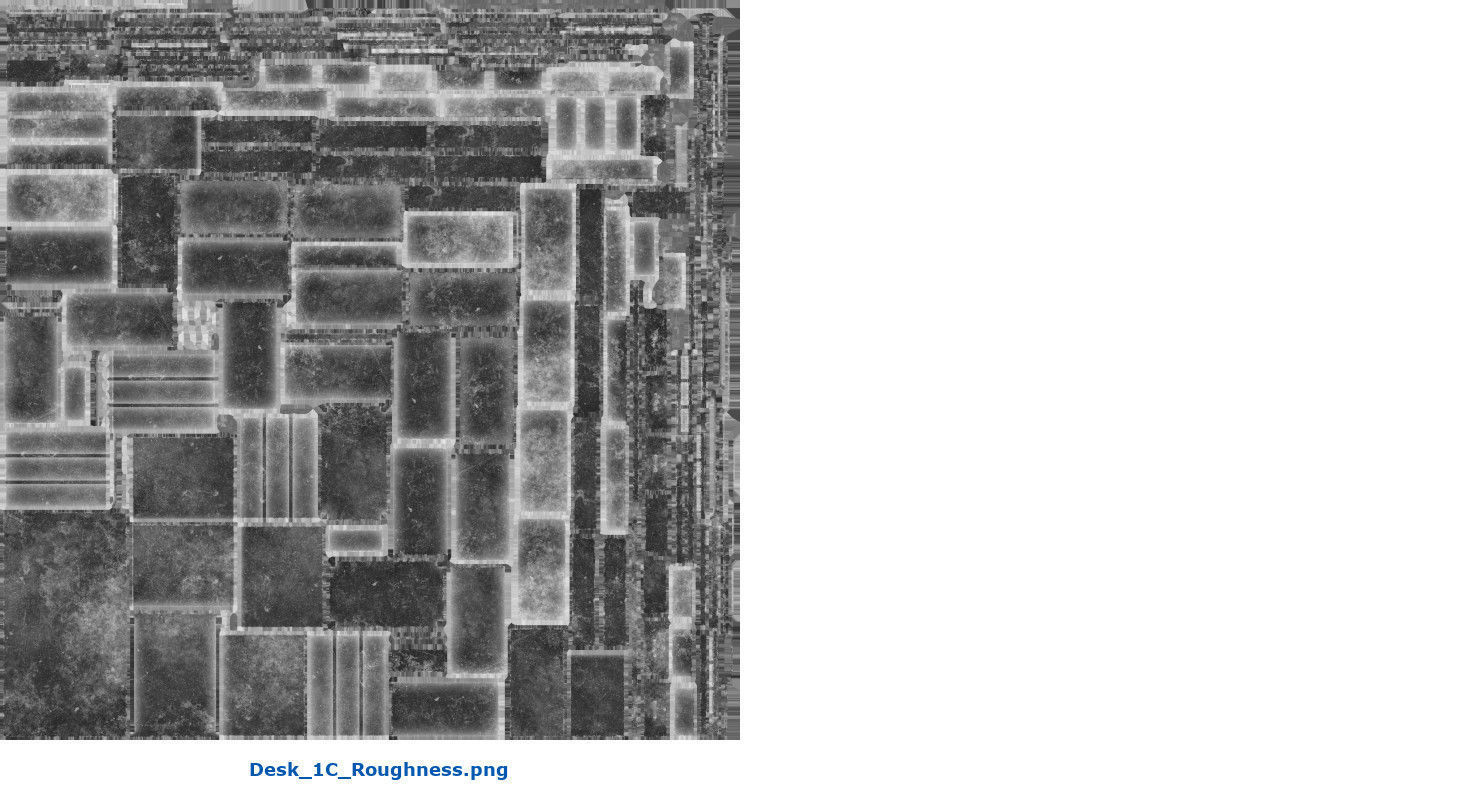 Desk 1C Low-poly 3D model_12