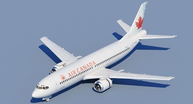 737 400 Air Canada With Interior 3D model
