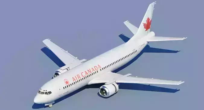 737 400 Air Canada With Interior 3D model