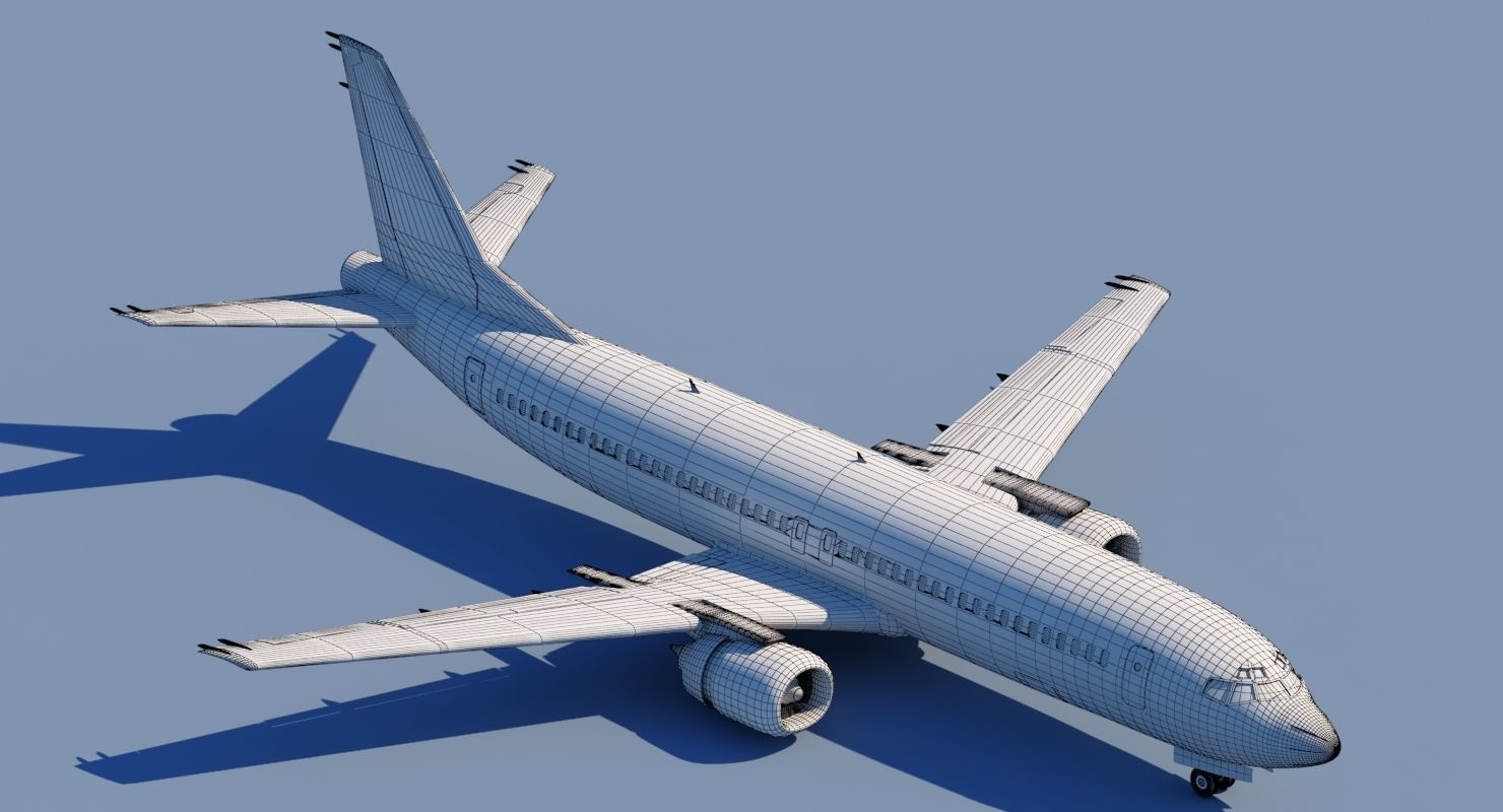 737 400 Air Canada With Interior 3D model_11