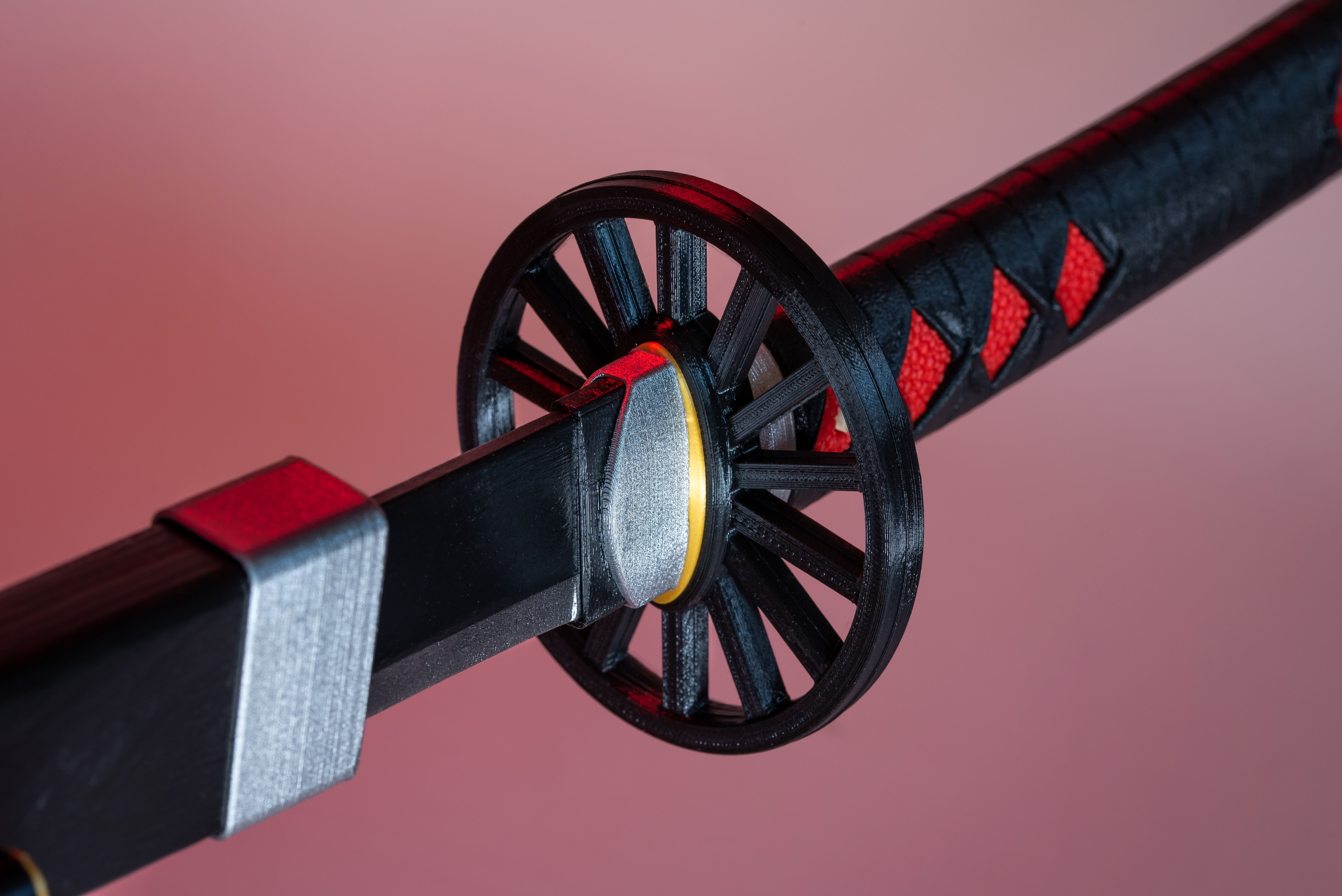Tanjiro katana from Demon Slayer canonical model for 3d printing 3D print model_1
