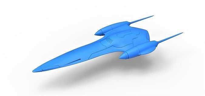 Naboo Queens Royal starship Scale 1 to 200 3D print model