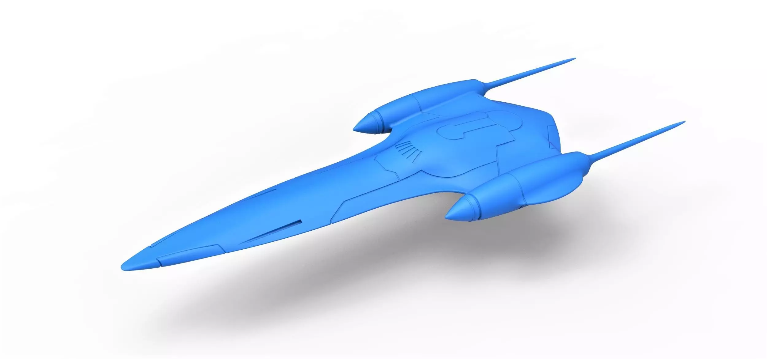 Naboo Queens Royal starship Scale 1 to 200 3D print model_0