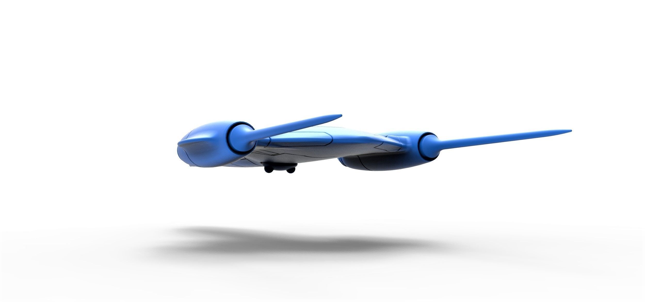 Naboo Queens Royal starship Scale 1 to 200 3D print model_14