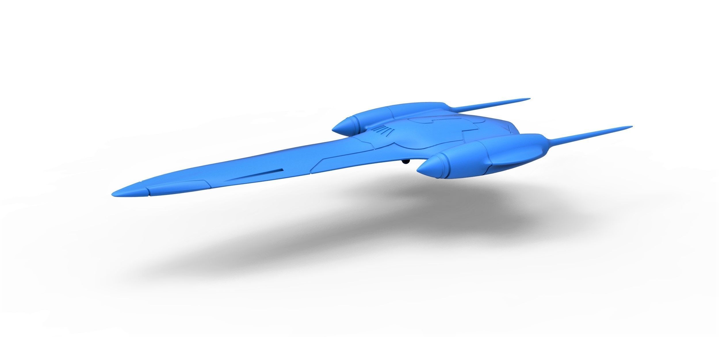 Naboo Queens Royal starship Scale 1 to 200 3D print model_2