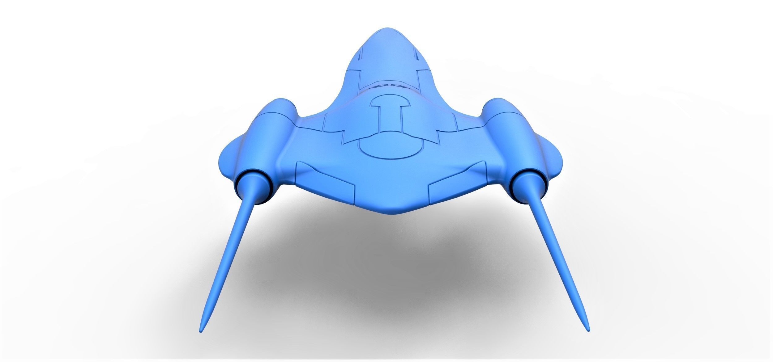 Naboo Queens Royal starship Scale 1 to 200 3D print model_15