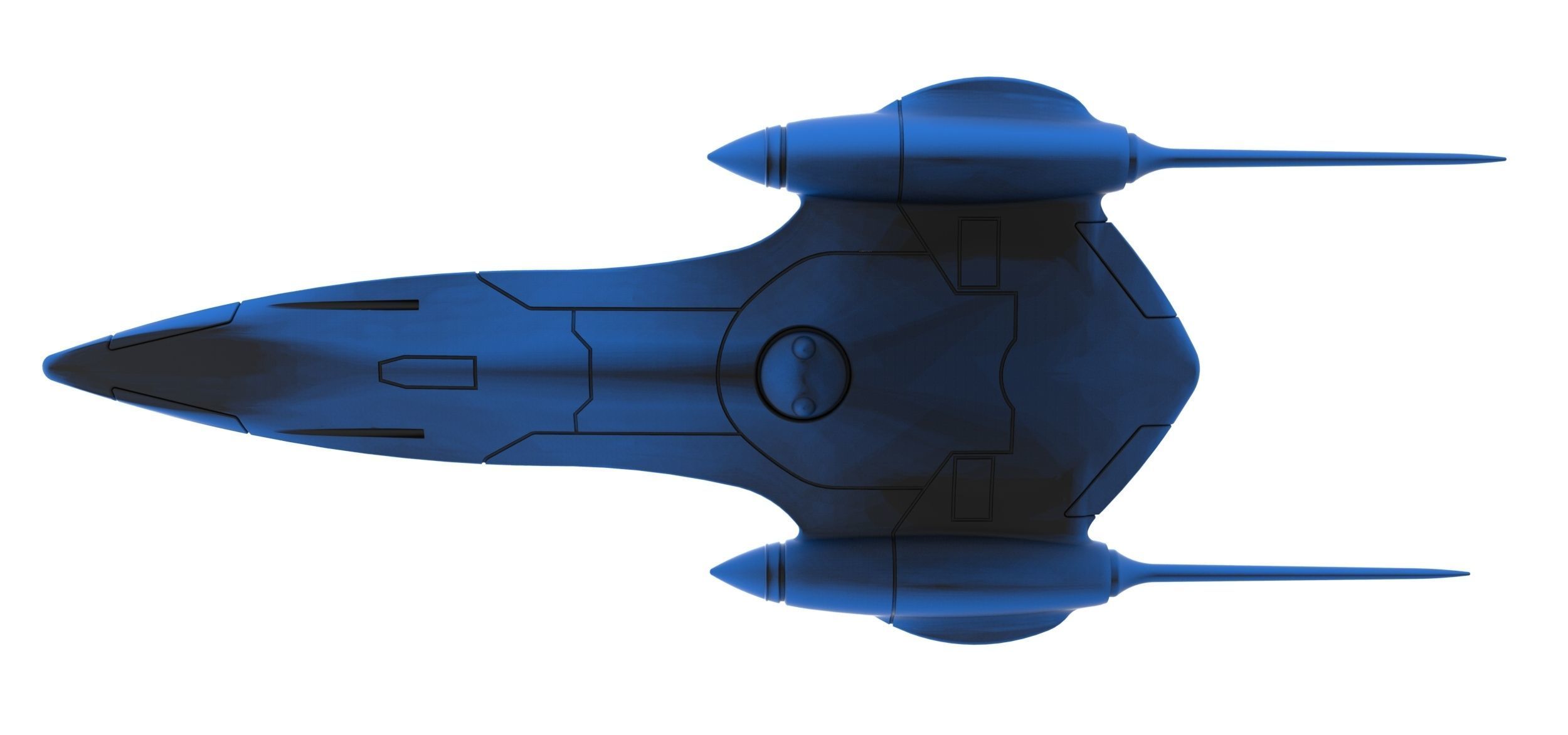 Naboo Queens Royal starship Scale 1 to 200 3D print model_17