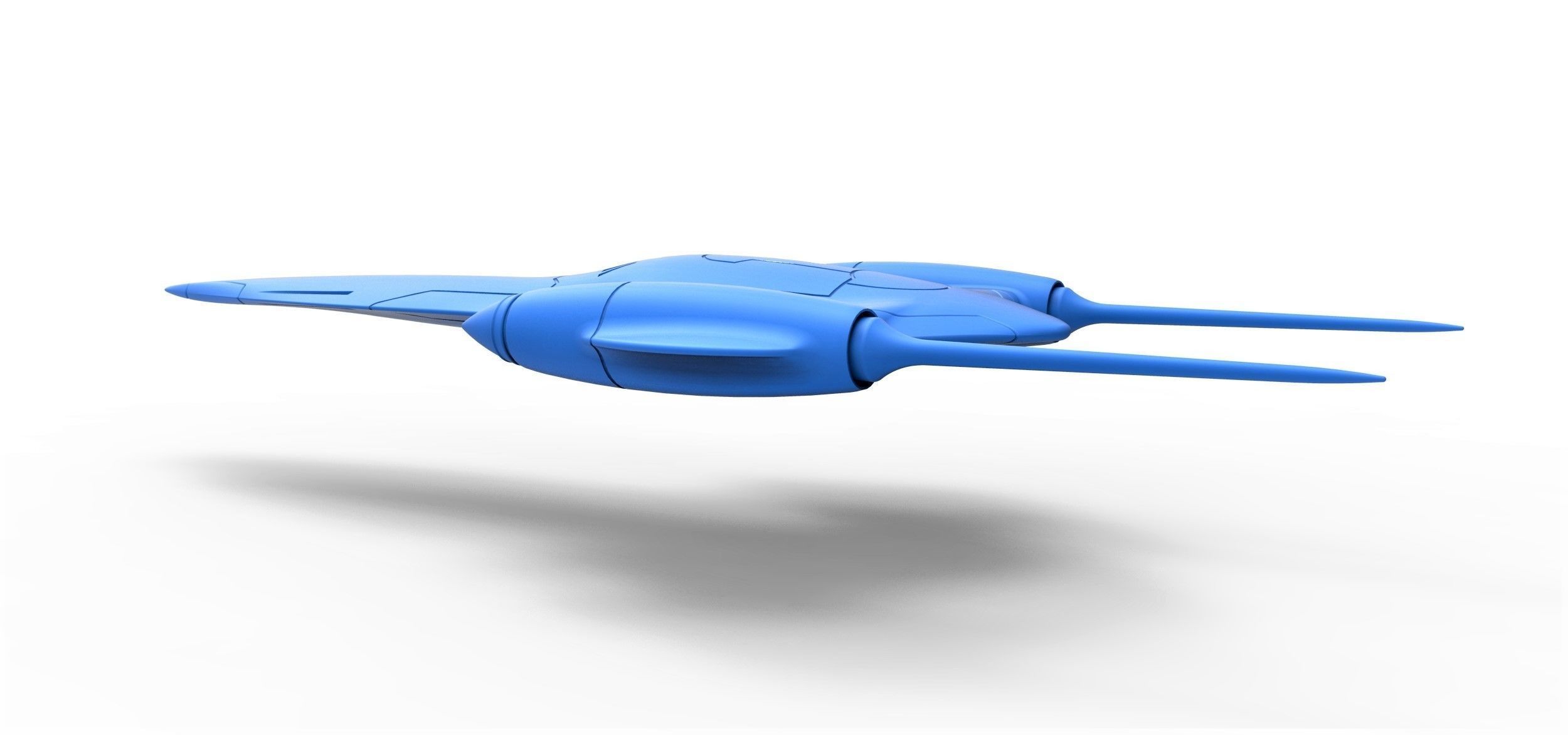 Naboo Queens Royal starship Scale 1 to 200 3D print model_12