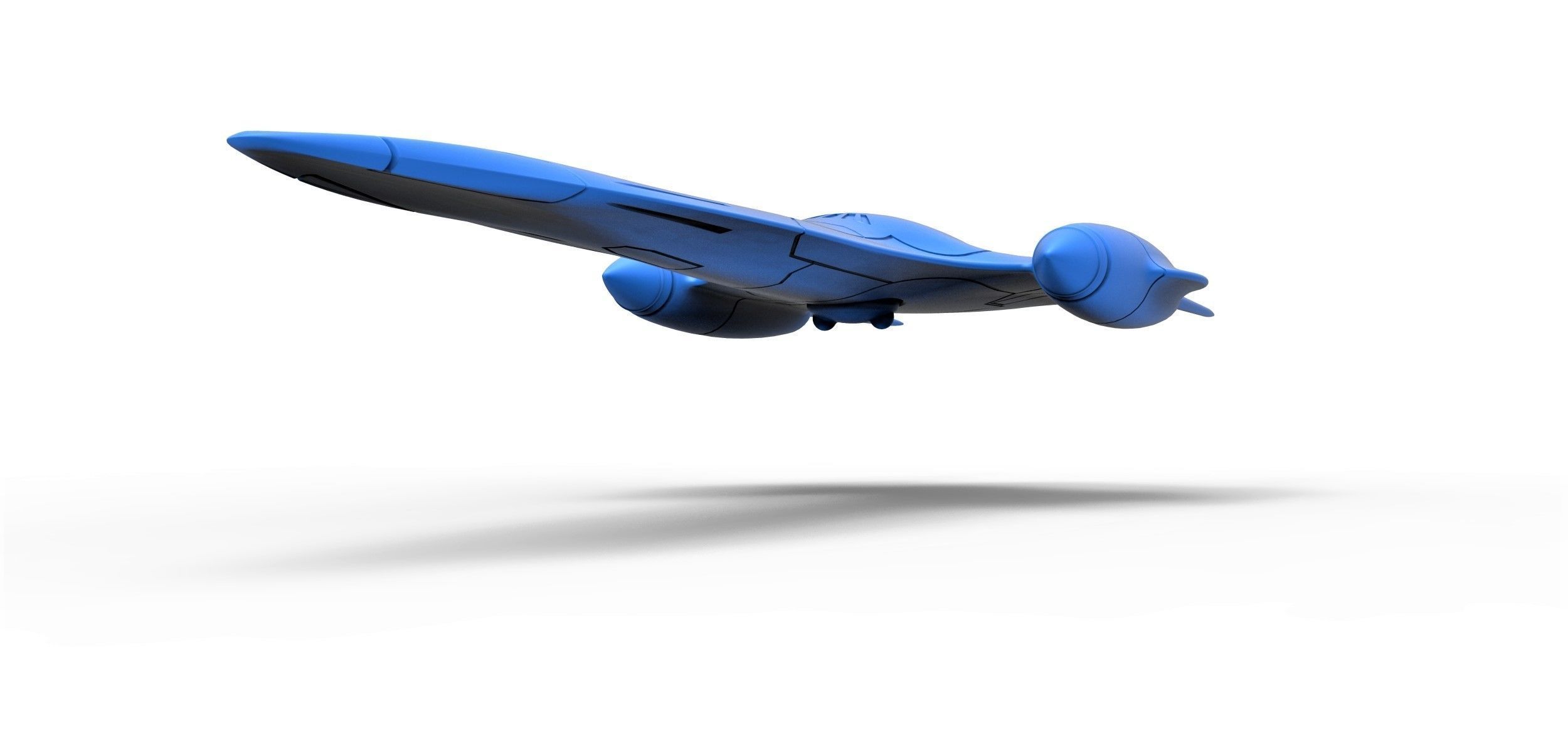 Naboo Queens Royal starship Scale 1 to 200 3D print model_5