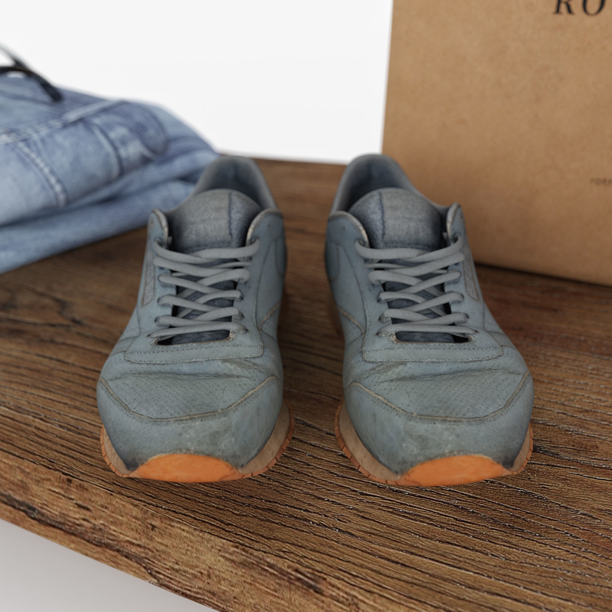 Casual Womens and Mens Wardrobe  3D model_3