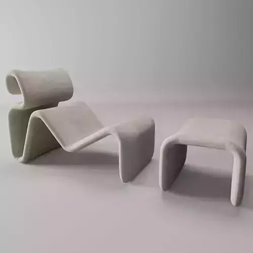 Etcetera Lounge Chair by Jan Ekselius 3D model
