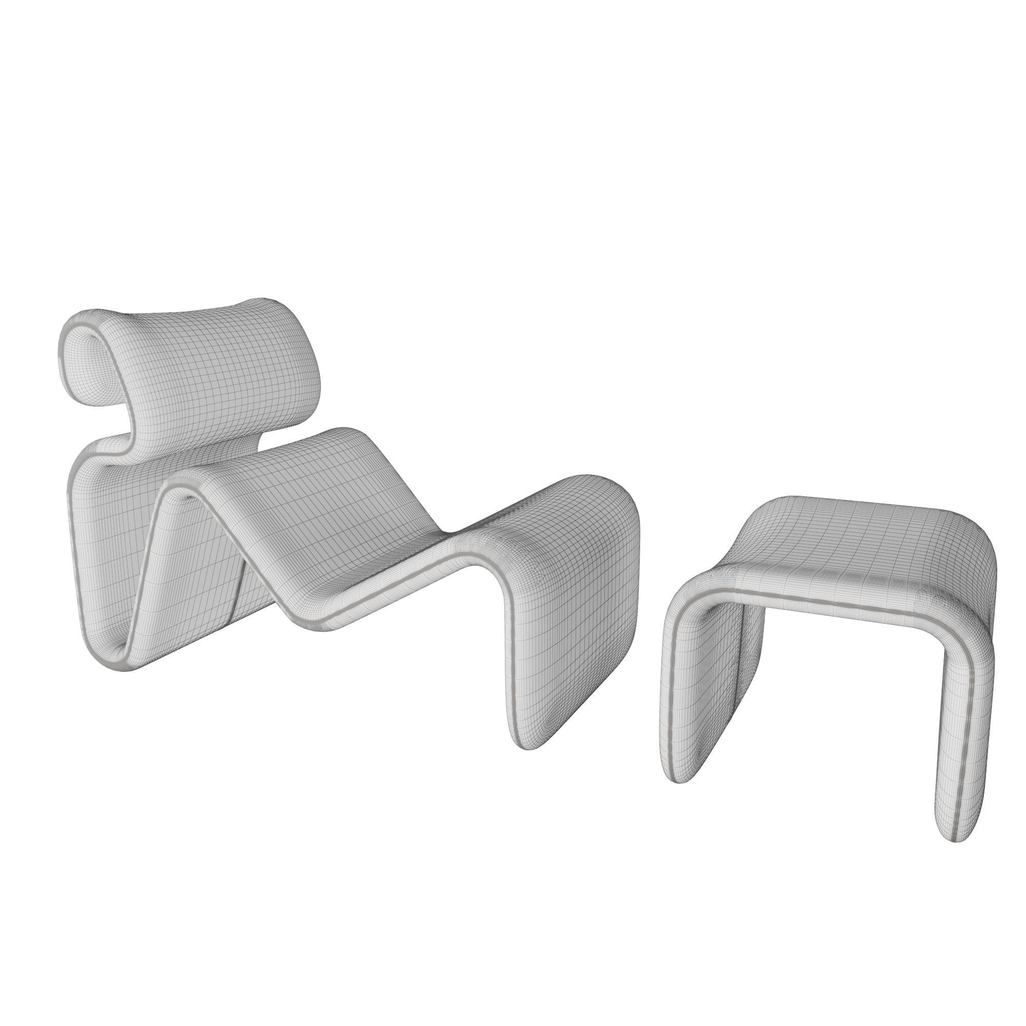 Etcetera Lounge Chair by Jan Ekselius 3D model_5