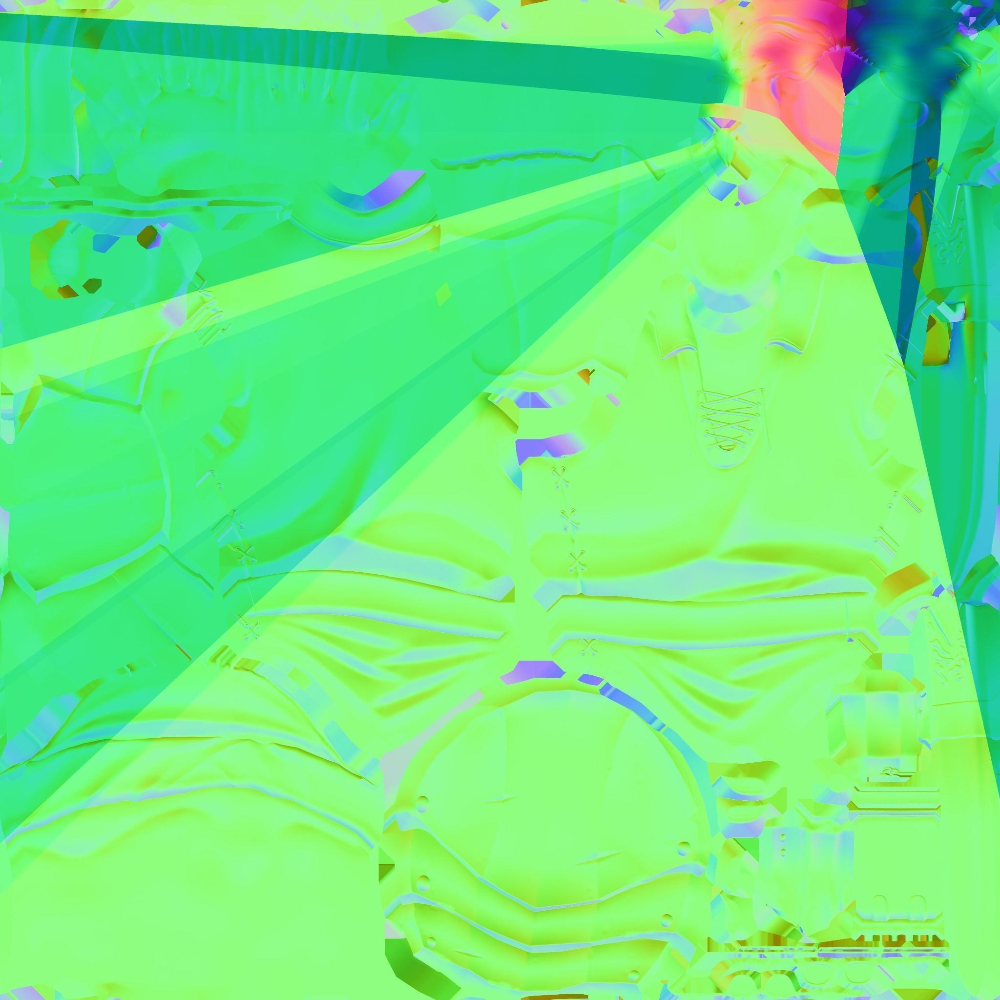 Hipster Knight Low-poly 3D model_6