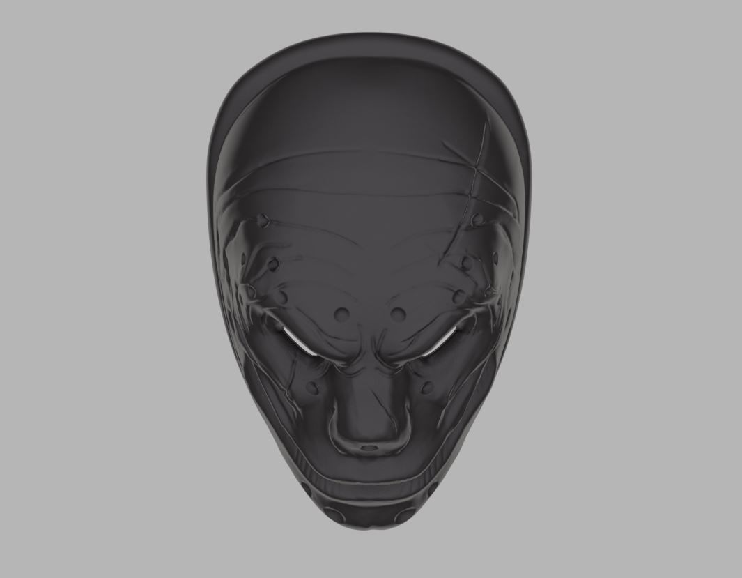 Sokol mask for face from PayDay 2 3D print model_4