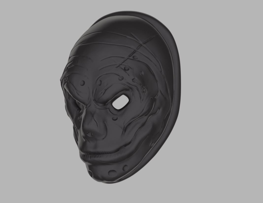 Sokol mask for face from PayDay 2 3D print model_2